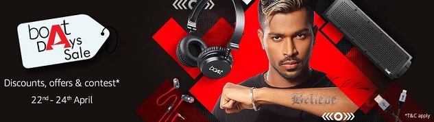 India Desire : Amazon Boat Days Sale 22nd-24th April: Get Upto 60% Off On Boat  Audio, Video Devices & Accessories + Free Movie Voucher